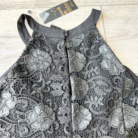 NWT Rock & Shine Black Lace Halter Neck Flared  Dress - Picture 14 of 15